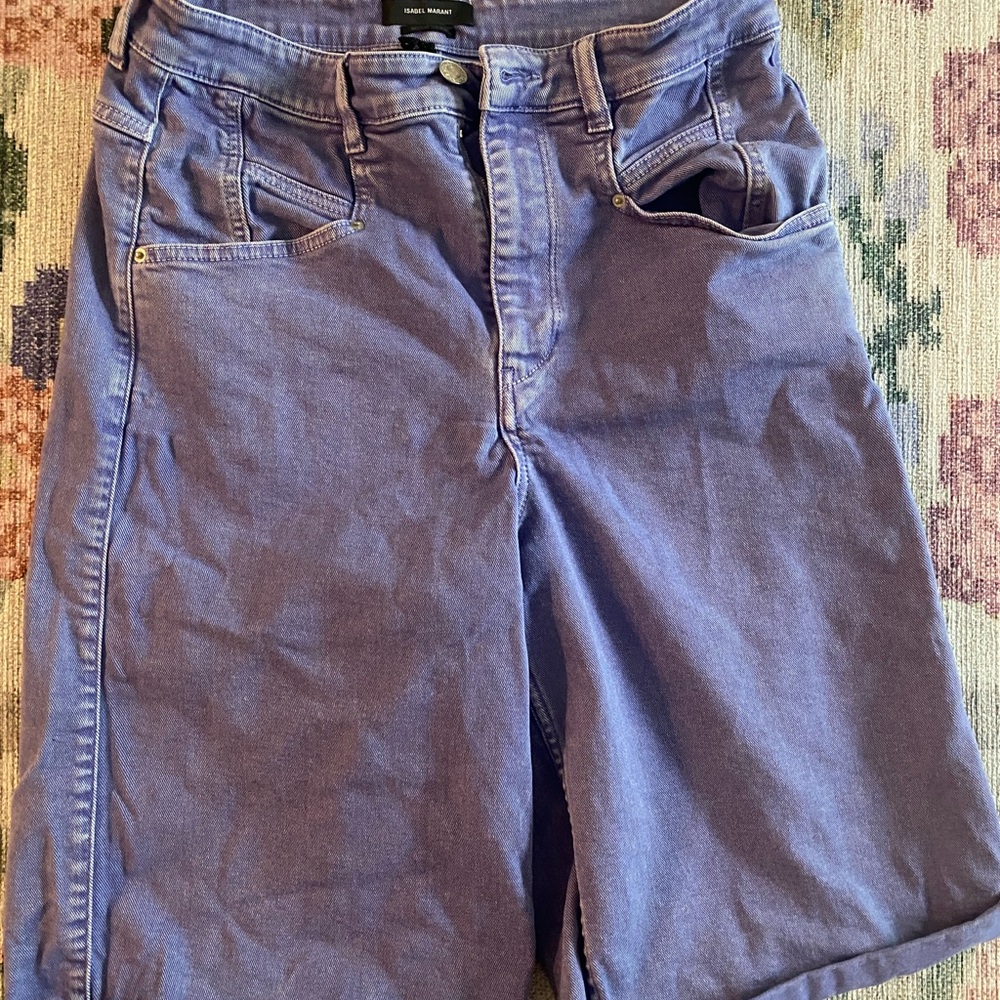Isabel Marant Lavender Denim Shorts